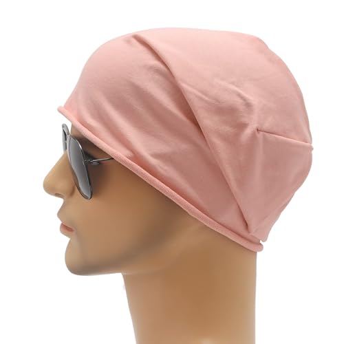 Image of ZLYC Cotton Thin Slouchy Beanie Hat for Men Women Fashion Soft Stretch Knit Skull Cap