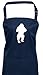 Shirtinstyle Delantal del Babero Delantal de Cocina Divertidos Animales Gorila Zoo Wildniss, Muchos Colores - Azul Marino, 72 x 86 cm