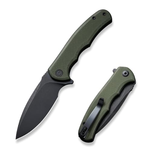CIVIVI Mini Praxis Couteau pliant avec lame D2 de 7,56 cm et manche G-10 (Vert OD) C18026C-1