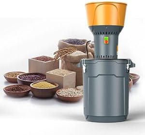 1300W Commercial Grain Grinder Mill,19000r/min,with 5 Sizes Sieves,Detachable Bucket & Hopper,Dry Cereals Grinder for Home & Farm Use 20L