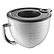 JOYSOG Mixer Bowl Cover for KitchenAid Tilt Head Stand Mixer K5GB 5quart Glass Bowl, Mixer Accessories Mixer Bowl Lid Cover for kitchenaid 5Quart Blender, Reusable Bowl Cover Splash Guard