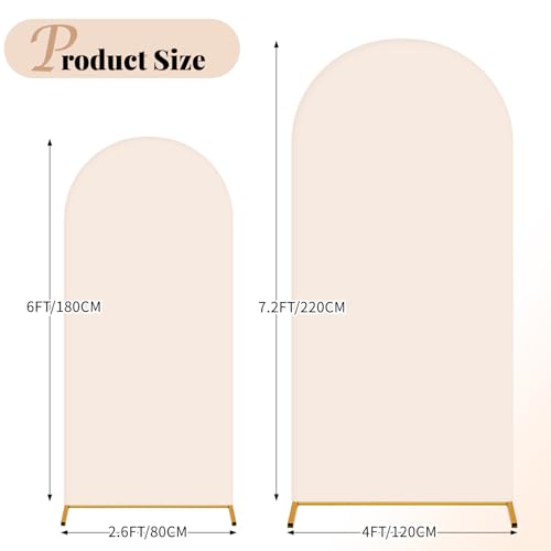 Funda para Arco de Boda Beige 6FT y 7.2FT miniatura 2