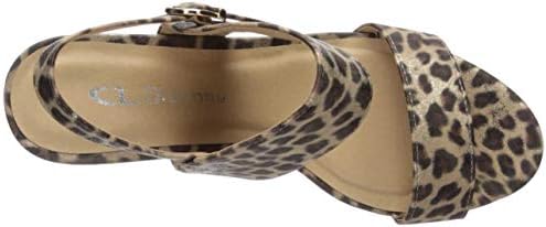 CL by Chinese Laundry Women's SPOT ON Heeled Sandal, Gold, 6.5 M US | Image 4