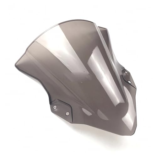 Pare-brise double bulle moto idéal pour longs trajets en Kawasaki Ninja 400 fumé