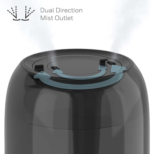 Honeywell Ultra Comfort Cool Mist Humidifier, No Filter, Easy to Fill and Clean, Cleaning Brush Included, Ultra Quiet, Use Air Humidifier with Essential Oils for Extra Comfort, Black, HUL545B - image 3