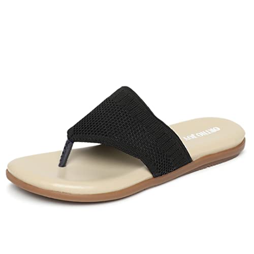 Image of ORTHO JOY Fancy doctor slippers | Comfortable flat sandals for women stylish