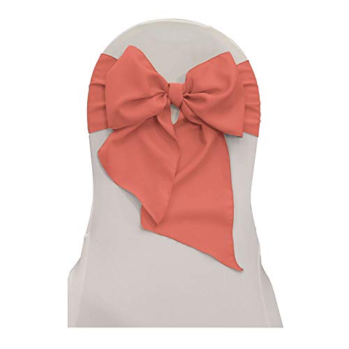 Polyester Sashes Party Accessory for Wedding Ceremony, Party Decorations and DIY Accessory. Multiple Colors Available. (10ct) (Dusty Rose)