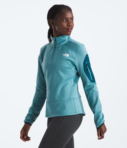 Image of THE NORTH FACE Men's Crest Full Zip Jacket | Water Repellent Fleece Coat, Double Layer Stand Collar & Zip Hand Pockets
