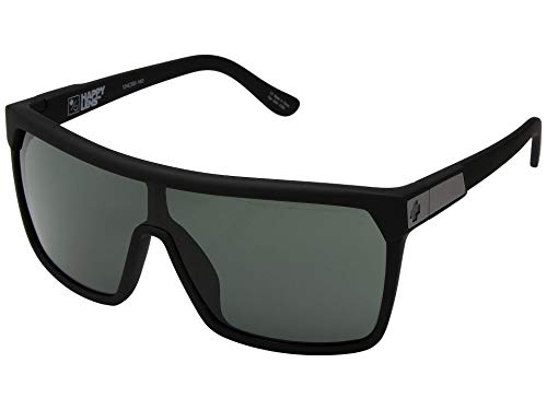 Spy Optic Flynn Sunglasses Soft Matte Black w/Happy Grey Green Lens