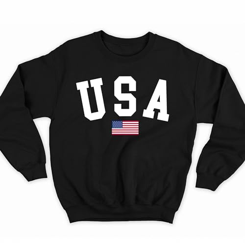 USA Flag Sweatshirt 4th of July Sweatshirt Gift American Flag Sweatshirt Crewneck Independece Day Sweater Men's Sweatshirt Women's Sweatshirt3