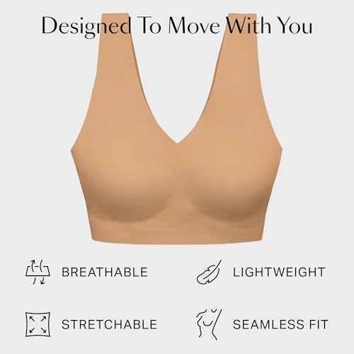 Image of EBY Wireless Bralette Bras for Women, Seamless and Wireless with Wide Comfort Straps
