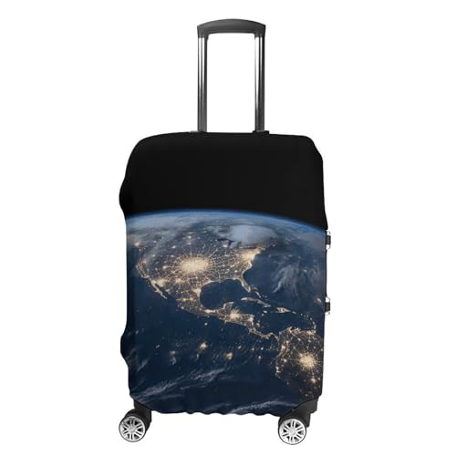 Earth from The Outer Space Luggage Cover Elastic Suitcase Protector Case Anti-Scratch Washable Baggage Covers Protector For Traveling, Aircraft Consignment XL