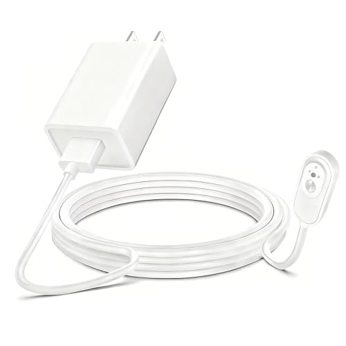 WindSwallow Arlo Camera Charger Arlo Magnetic Charging Cable - Compatible with Arlo Pro 5S 2K 4 3 Ultra 2 Ultra Go 2 Security Cameras - Weather Resistant Connector Power Adapter 10FT