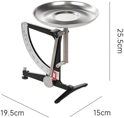 Báscula digital de cocina con plataforma de acero inoxidable para cocción precisa y mediciones científicas