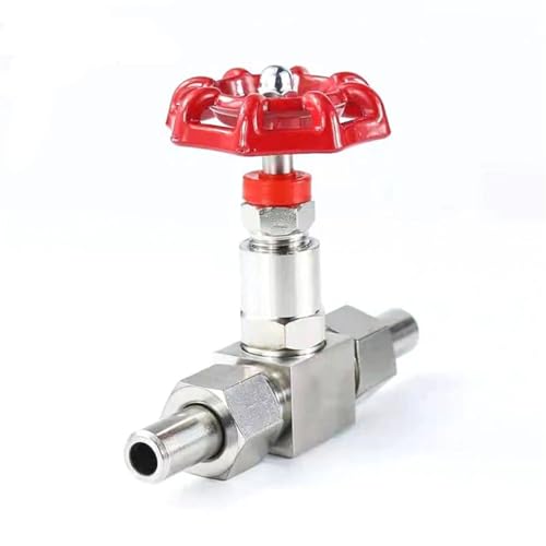 1/4 3/8 1/2 Inch Stainless Steel Pressure Globe Valve J23W-160P Welded Needle Valve 1Pcs(Size:3/8