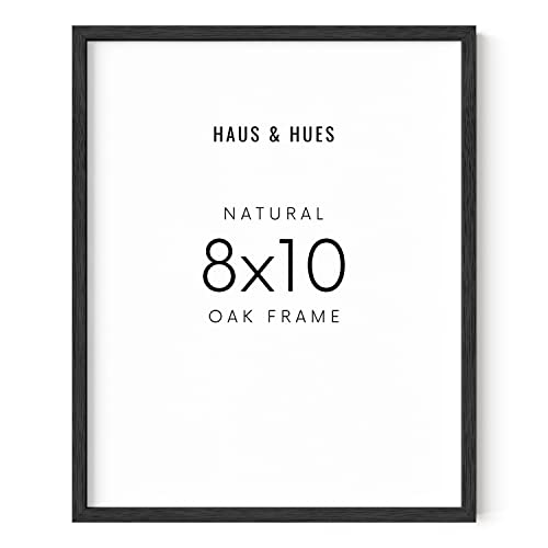 Haus And Hues Modern 8X10 Picture Frame Black – Minimalist 8X10 Black Frame Made Of Natural Wood That Comes Ready To Hang, Thin 8X10 Frame That Fits Flush Against Wall, 8X10 Black Picture Frame #TOP19