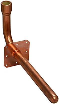 STUB OUT ELBOW 1/2 CPVC W/FLANGE 3-1/2X8