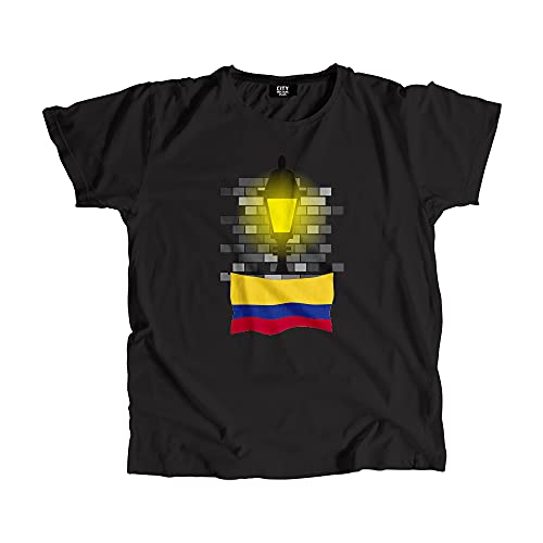 T-shirt Colombia Street Lamp Bricks haut mode streetwear unisexe