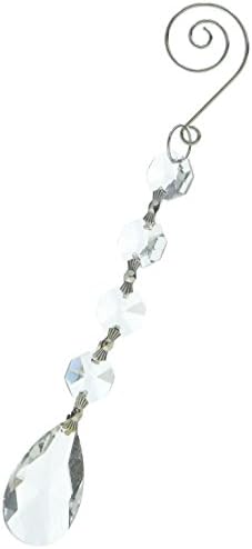 Decorative Crystal Hanging Acrylic Chandelier Glass Pendant Link (Clear, 7.25" Honey Dew Link)