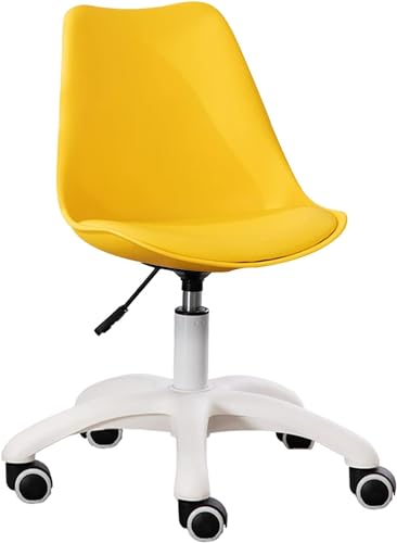 Chaise de bureau d'ordinateur PP pivotante et ajustable pour petit espace - 2
