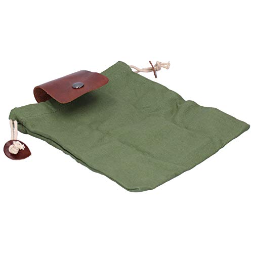 RiToEasysports Foraging Bag Outdoor,Portable Canvas Camping Belt Pouch Waist Hanging Mushroom Foraging Bag for Travel Camping - Image 4