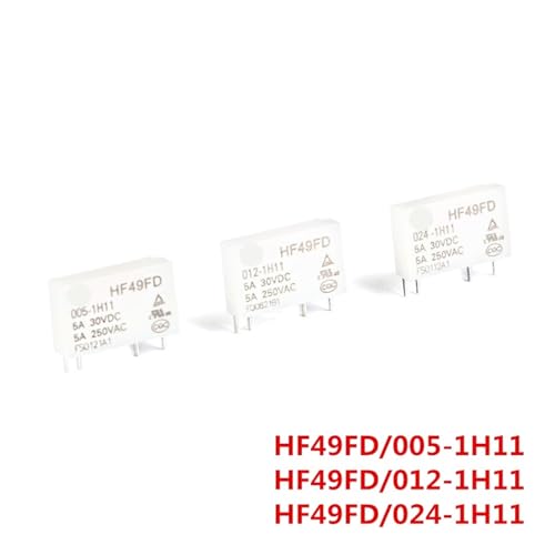 Relé 24V HF49FD para reparar placas electrónicas y sustitución de conmutadores de 4 pines 5A 3