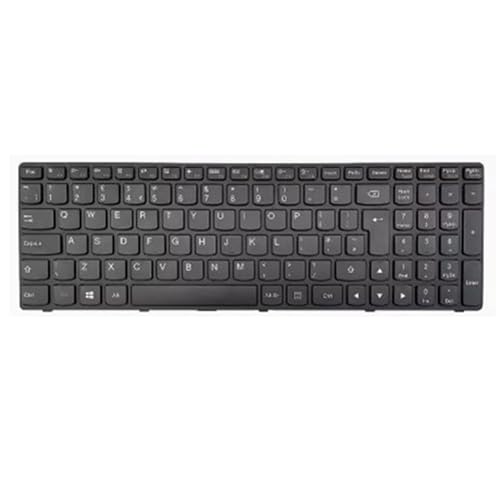 fqparts Replacement Laptop Keyboard For Lenovo For Ideapad Essential G700 Black UK Edition