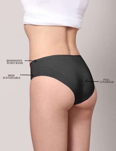 Image of Women Hipster | Bamboo Micro Modal 50 wash Guarantee|Anti Bacterial|Skinny Soft Panties|5X Softer|3X Moisture Wicking|Panty for Women|Underwear for Women(Pack of 2)