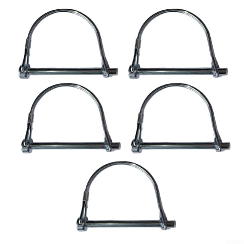 Lot de 5 goupilles pliantes tubulaires avec ressorts fiables pour matériel agricole et solutions de transport (6 x 45)
