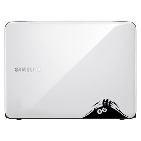 'Peeping Monster' Laptop/Tablet Sticker (MATT Black) Cover