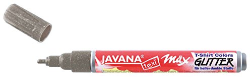 KREUL C.KREUL Textilmarker JAVANA"texi mäx GLITTER", silber