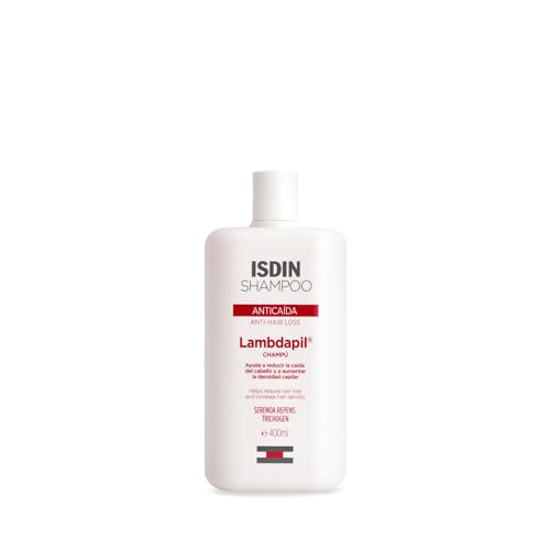 ISDIN Lambdapil Champú Anticaída Ayuda a Reducir la Caída Excesiva del Cabello y a Aumentar su Densidad, Cabello Fuerte y con Aspecto Saludable, 400 ml