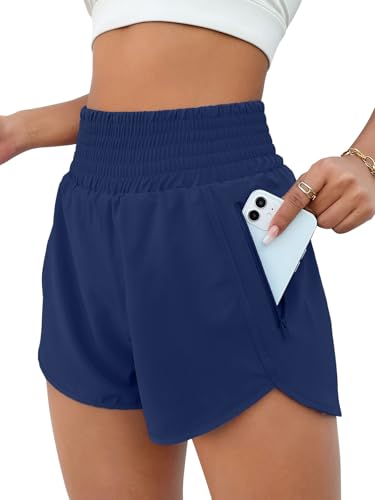 Image of BMJL 2.5 inch Athletic Shorts for Women Comfy High Waisted Short with Pocket