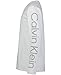 Calvin Klein Boys' Long Sleeve Crew Neck T-Shirt, Soft, Comfortable, Relaxed Fit, CK Sleeve Print White, 10-12