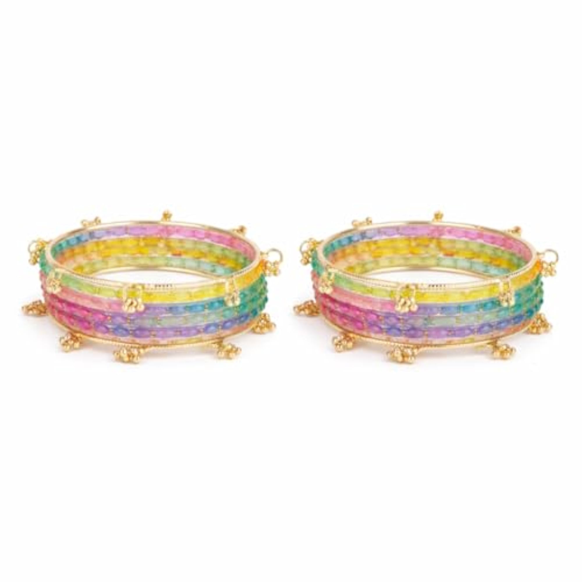 16 Pcs Traditional Kashmiri Ghungroo Bangles Set