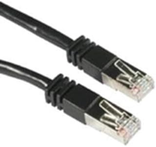 25ft Cat5e Molded Shielded (STP) Network Patch Cable - Black - Category 5e for Network Device - Rj-