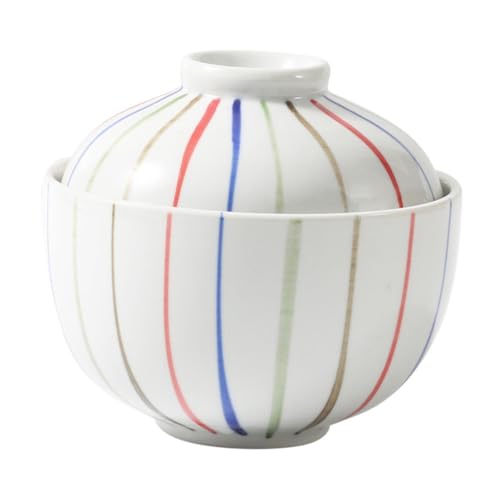 POPETPOP 蓋付き製蒸し碗 小鉢 保温効果と虫除け機能付き おしゃれなパターンデザインのキッチンテーブルウェア