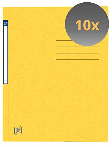 Preisvergleich Produktbild Oxford Sammelmappe A4 aus Karton, gelb, 10 Stück