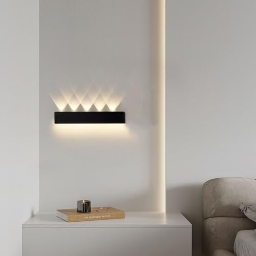 Apliques de Pared para Dormitorio, decoración nórdica, Control Remoto, atenuación, Aplique de Pared Largo, Negro, Vintage, Lineal, LED, lámpara de Pared, tocador, baño, Barra, sobr