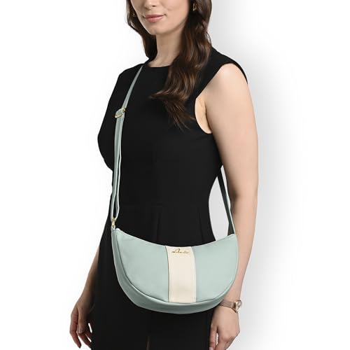 Image of Lavie Women's Bonnie Hobo Colorblock Crossbody Sling Bag | Ladies Purse Handbag | Gift for Women