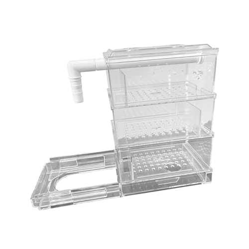 Bothyi Aquarium Filter Fish Tank Top Filter System Clear Drawer Drip Tray DIY Water Flow Increase Water Flow Quiet Filtration Device