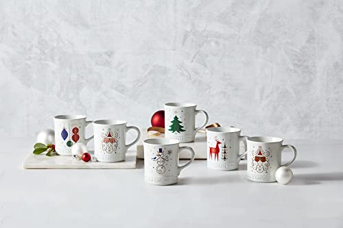 Mug Le Creuset colección Noel 14 oz negro miniatura 4