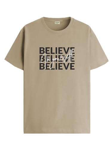 Image of ADRO Tshirt for Men | Printed T Shirt for Men | 100% Cotton Regular Fit T-Shirt |Printed T Shirt