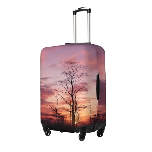 Travel Luggage Covers For Suitcase, Pink Dusk Background Elastic Suitcase Protector Washable Anti-Scratch Suitcase Baggage Cover Luggage Protector Fits 18-32 Inch Luggage2
