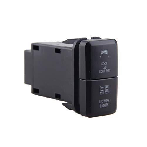 Binbin Luce 12V auto doppio LED barra blu/verde