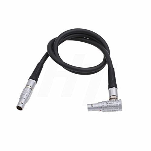 Cable 12V 0B 2 pin con angulo recto anticaidas para transmisor Teradek Bolt 2