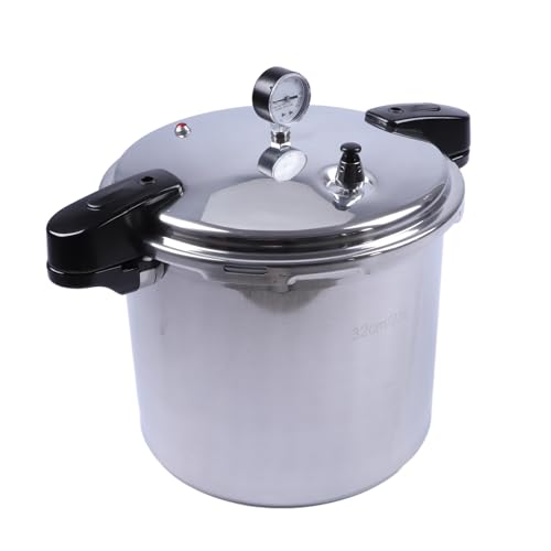 Depisuta Aluminum Pressure Cooker, 23L Large Capacity Pressure Canner Cookware with Meter Anti Stick Explosion Proof Rice Cooker with Safety Valve for Gas Stove Commercial - Image 5