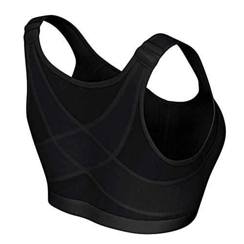 Pyude Soutien-Gorge de Maintien de Posture sans Fil pour Femmes Soutien du Dos Respirant sous-vêtements à Fermeture Avant Couverture complète pour Les Sports de Yoga pour Femmes Cover