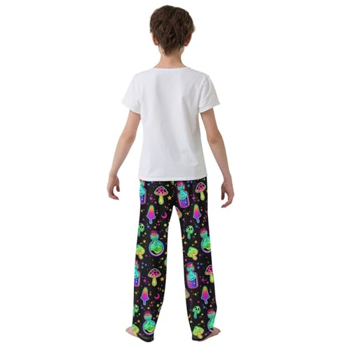ZZKKO Witch Bottles Potion Mushroom Boys Pants for Kids Jogger Pants with Pockets S-XL3