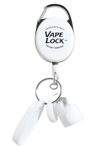 Vapelock Retracting Vape ClipPatent Pending The First Retracting Anti-Loss Device for All Lightweight Vapes Keeps Vape Upright and Available